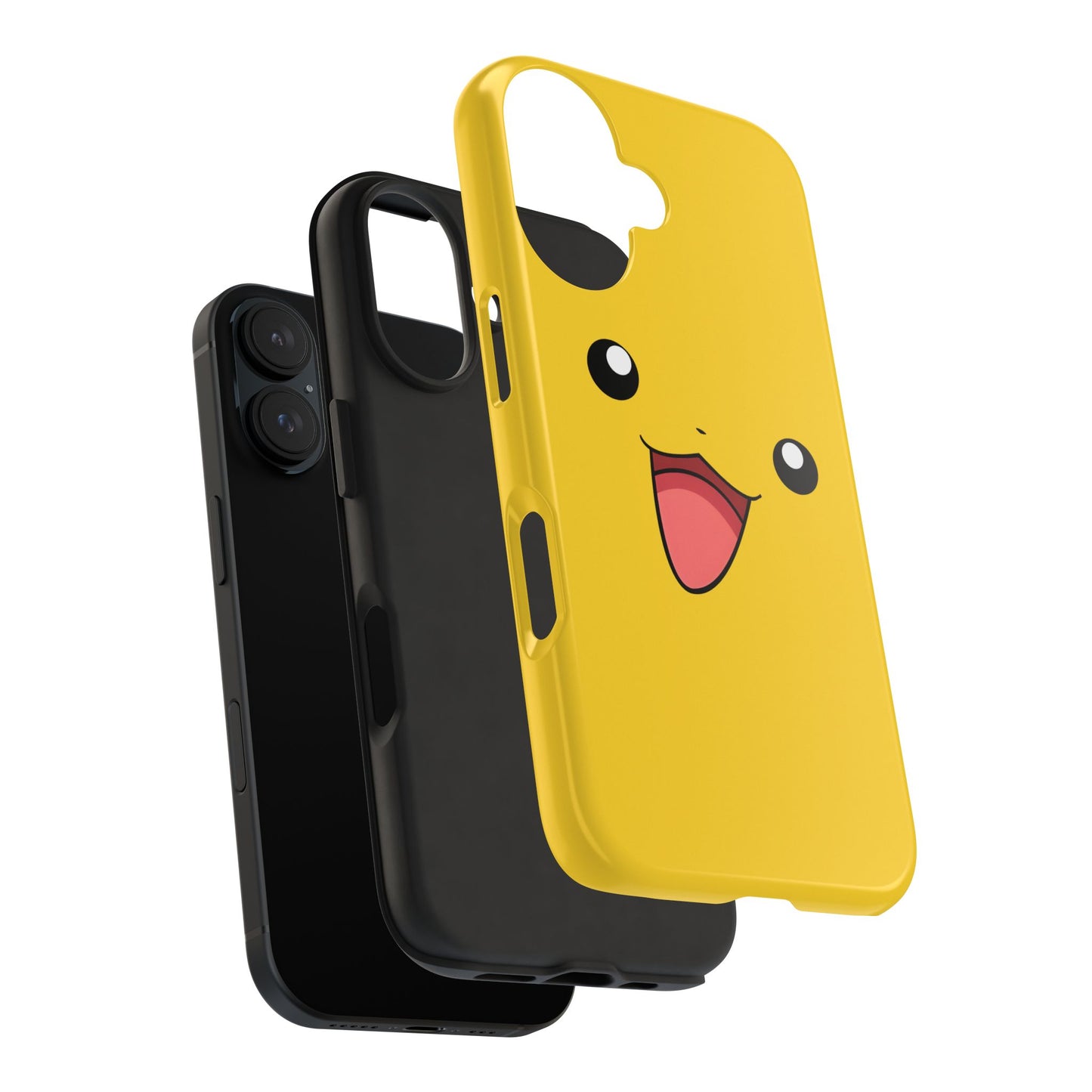 Electric Mouse Yellow Happy Face Minimal Design Tough Phone Case | Anime