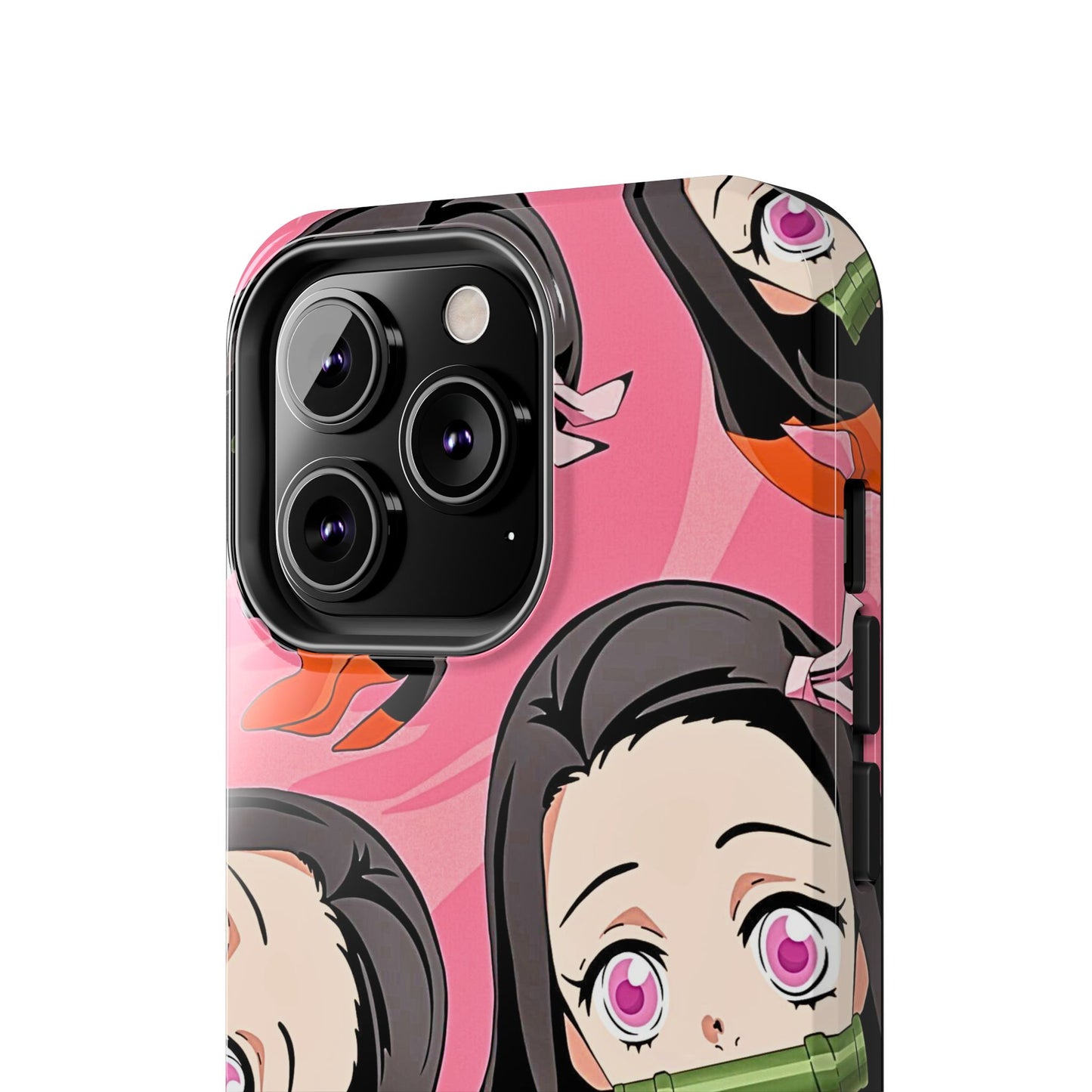 Nezuko Kamado Head Pattern Tough Phone Case | Anime - Demon Slayer
