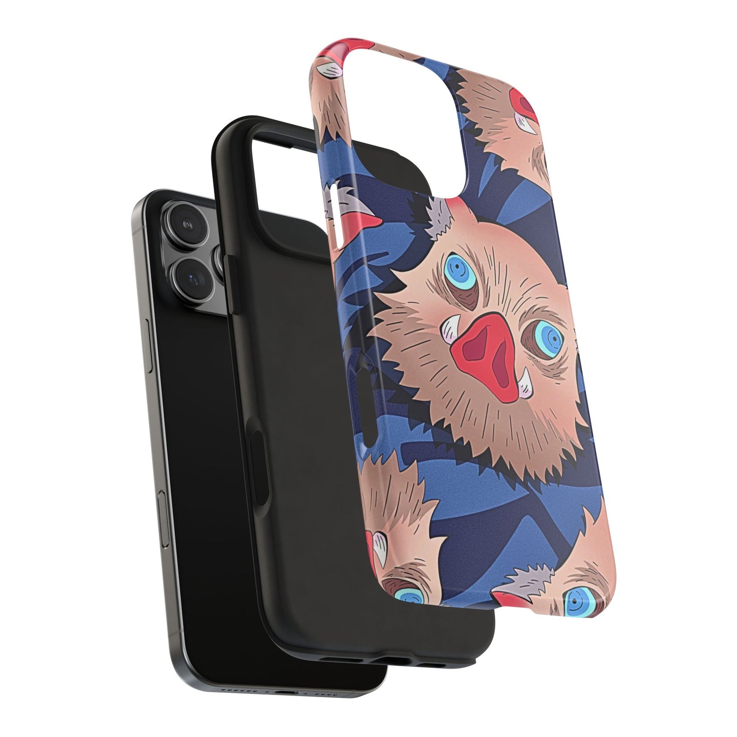 Inosuke Hashibira Head Pattern Tough Phone Case | Anime - Demon Slayer