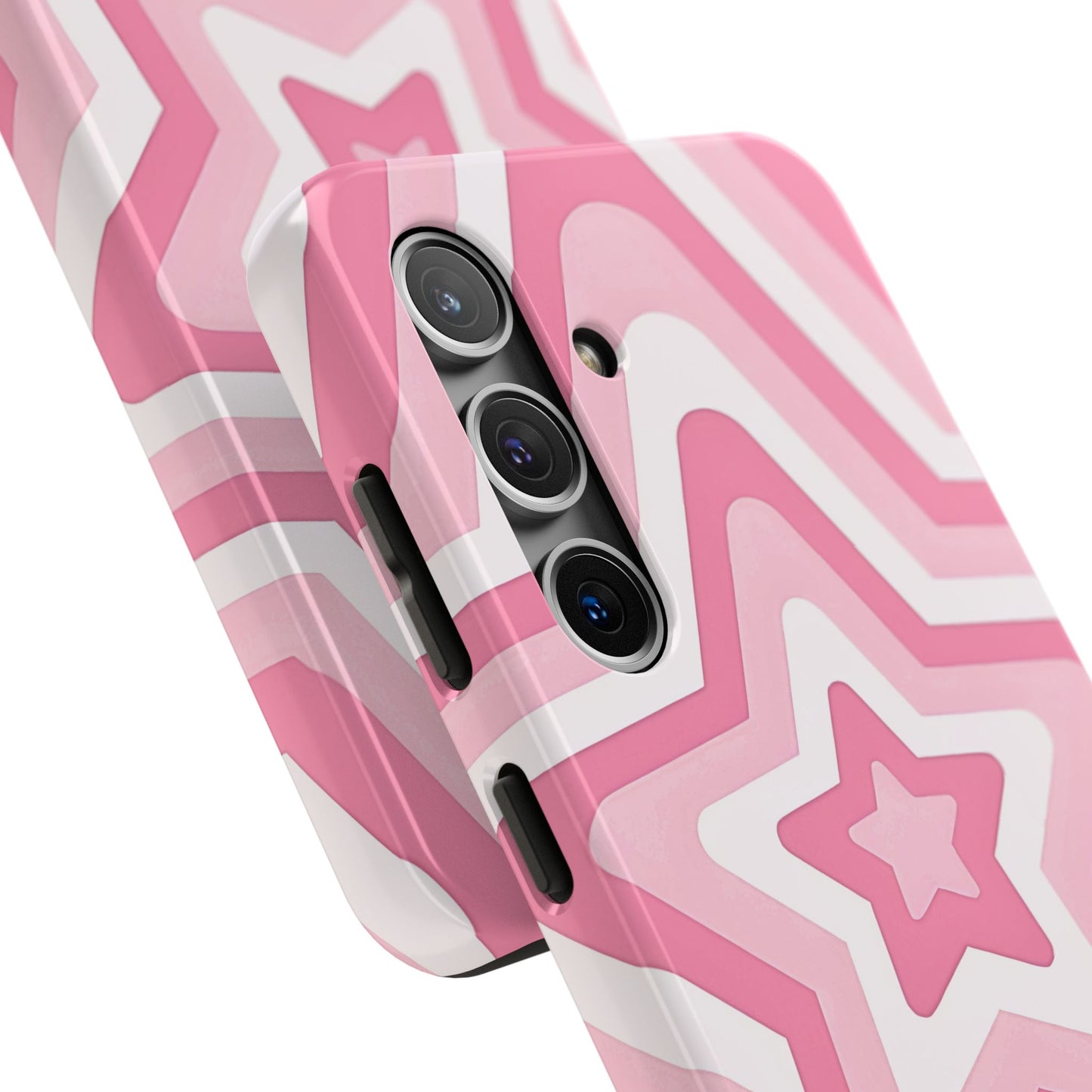 Pink Preppy Star Pattern Style Tough Phone Case | Aesthetic