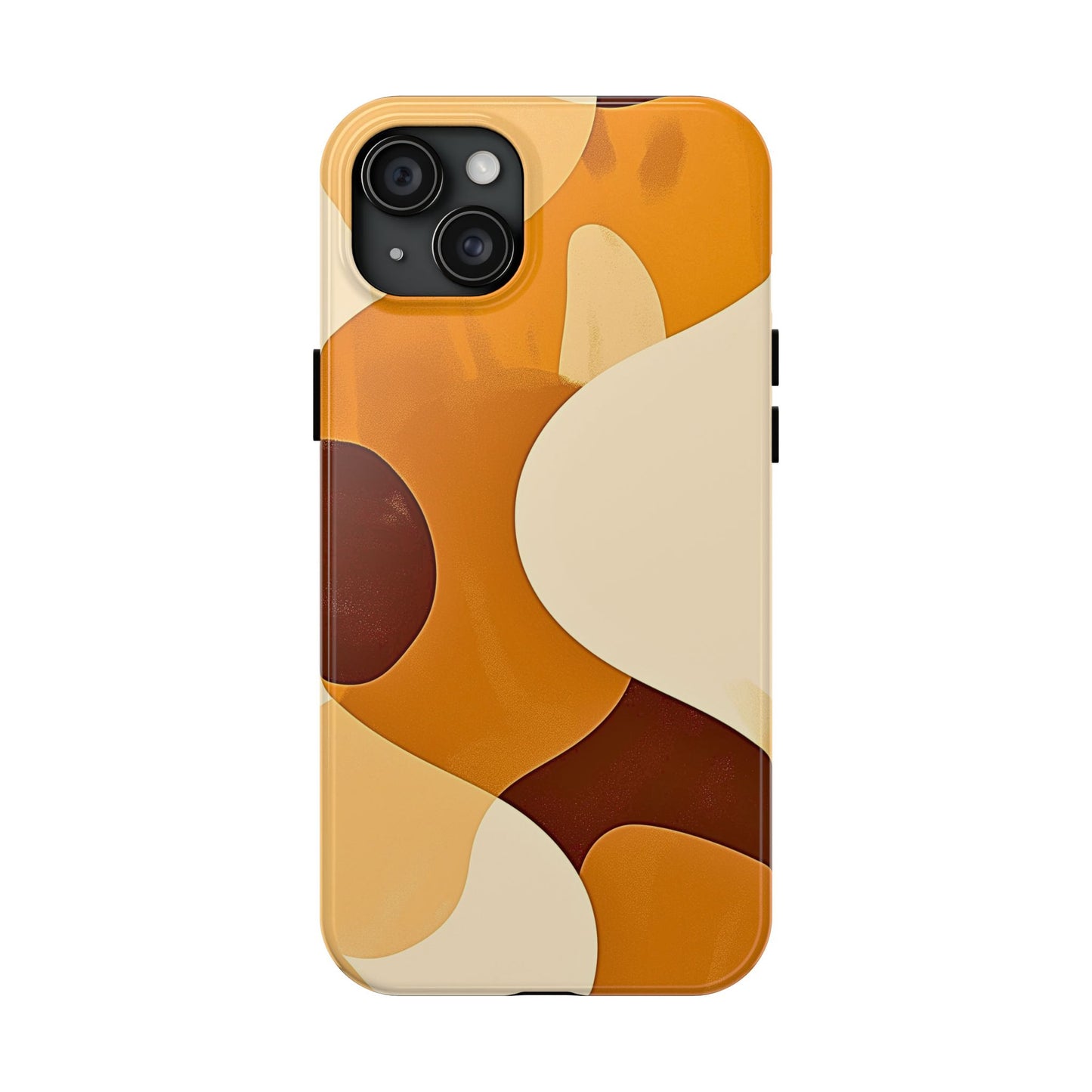 Funda/Cubierta resistente para teléfono con diseño en beige y marrón Earth Harmony | Estética