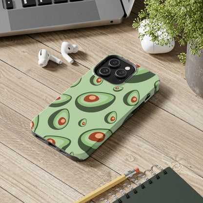 Trendy Avocado Pattern Green Aesthetic Minimal Fruit Phone Case | Food