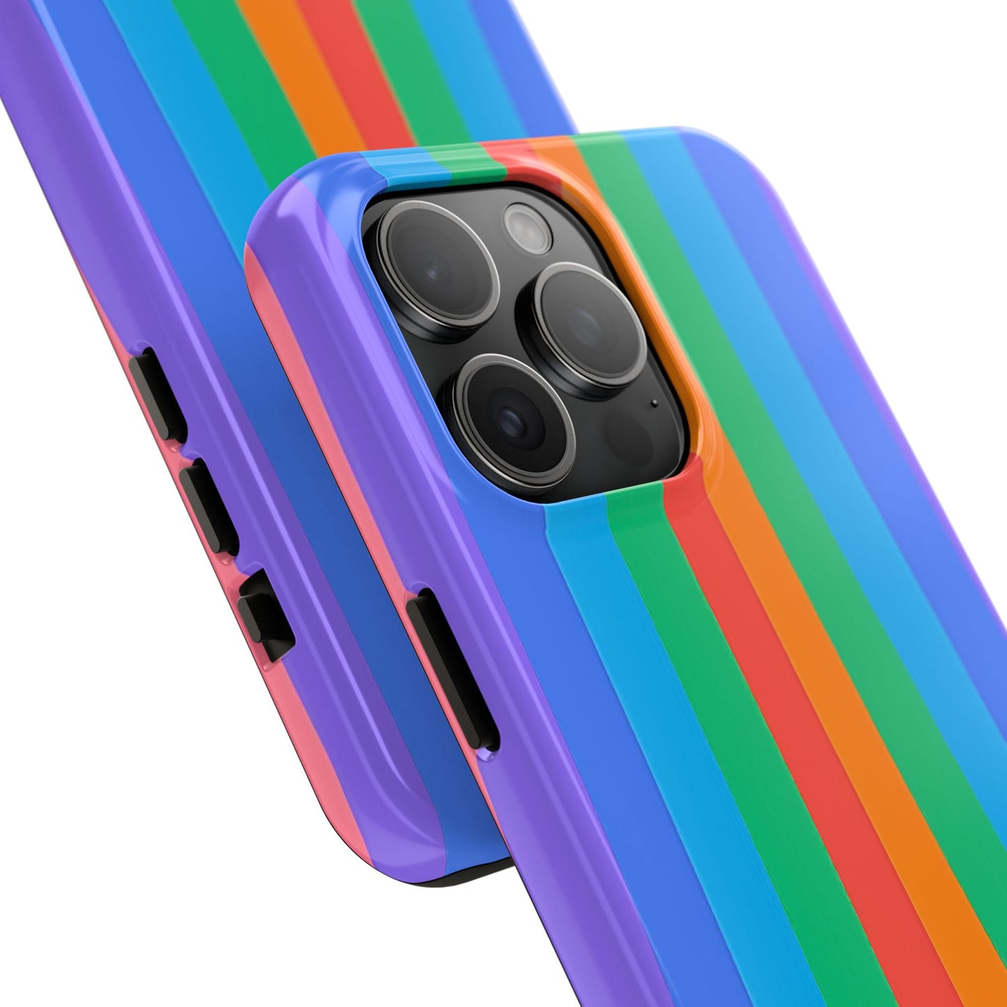 Funda resistente para teléfono con líneas de arcoíris hippies | Estética