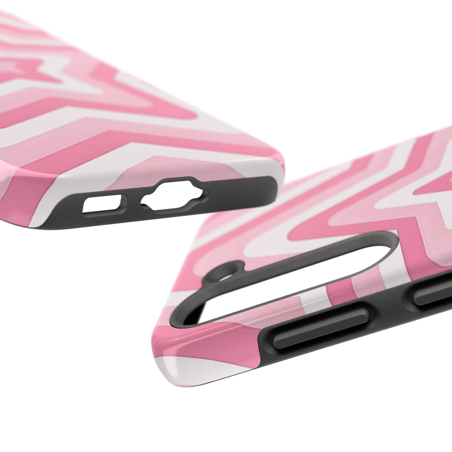 Pink Preppy Star Pattern Style Tough Phone Case | Aesthetic