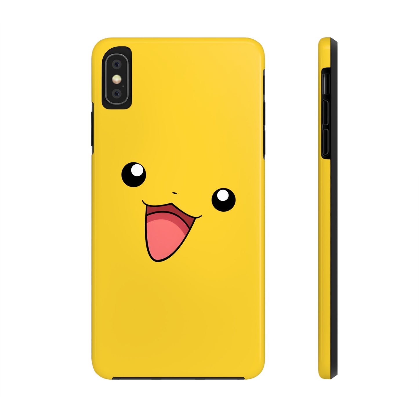 Electric Mouse Yellow Happy Face Minimal Design Tough Phone Case | Anime