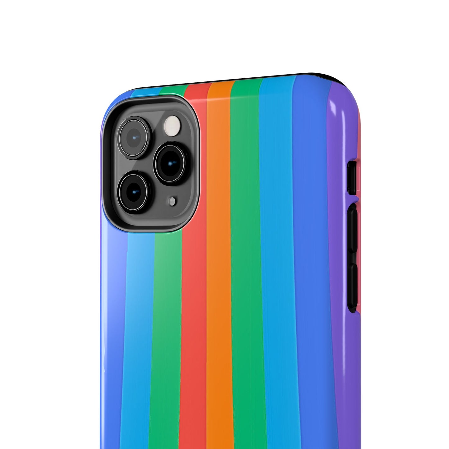 Funda resistente para teléfono con líneas de arcoíris hippies | Estética