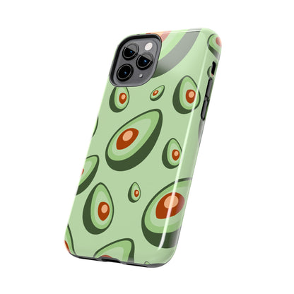 Trendy Avocado Pattern Green Aesthetic Minimal Fruit Phone Case | Food