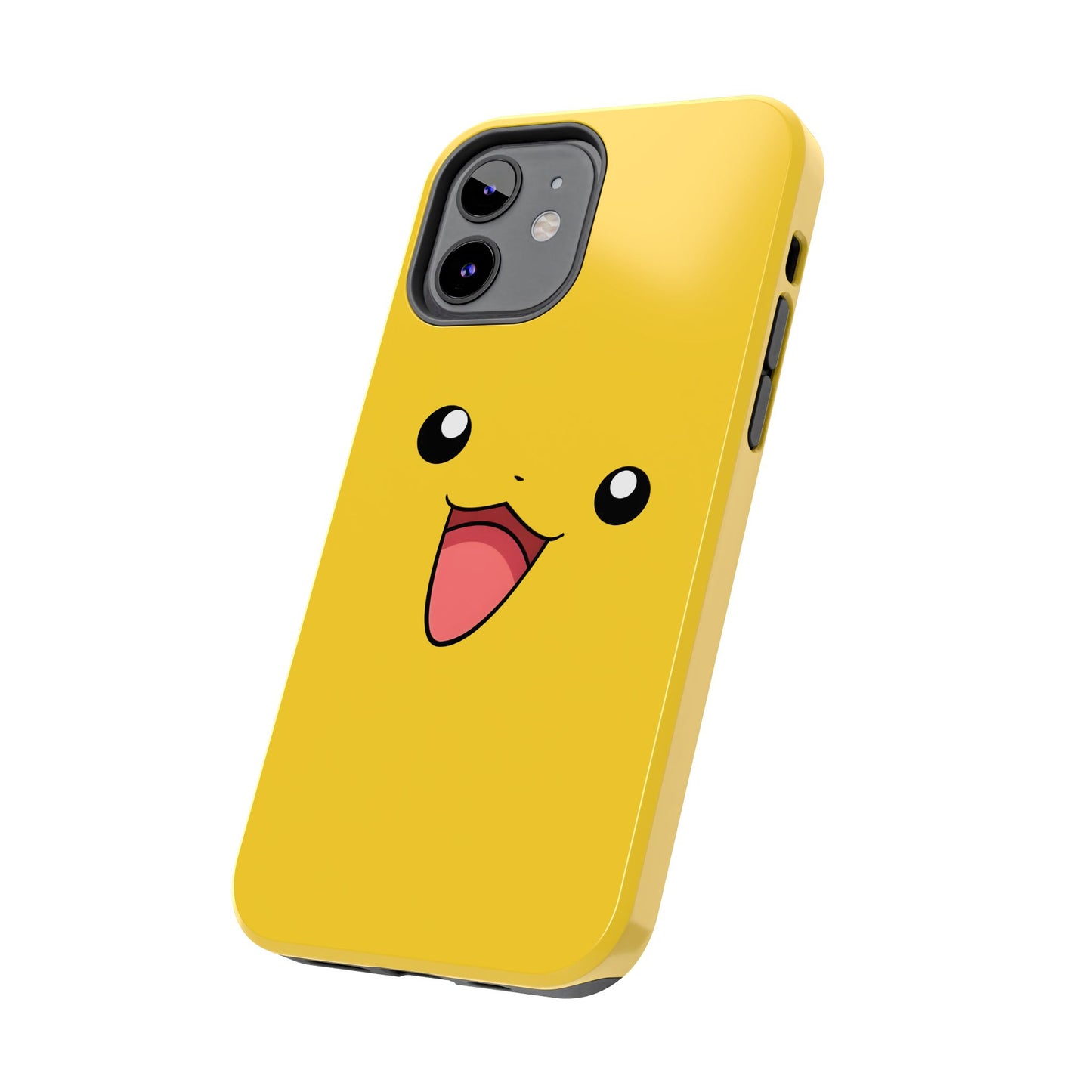 Electric Mouse Yellow Happy Face Minimal Design Tough Phone Case | Anime