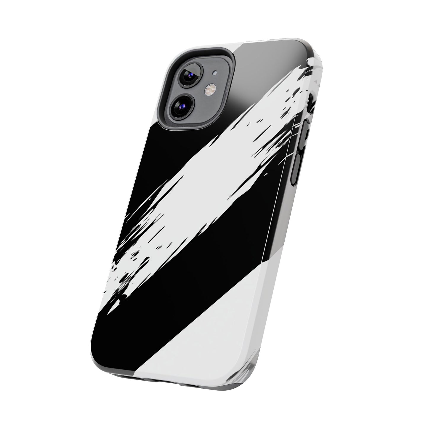 Funda/cubierta resistente para teléfono con rayas diagonales en blanco roto | Estética
