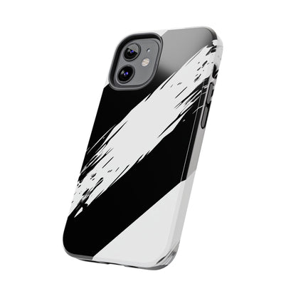 Funda/cubierta resistente para teléfono con rayas diagonales en blanco roto | Estética