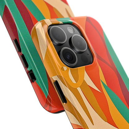 Abstract Autumn Leaves Tough Phone Case | Aesthetic