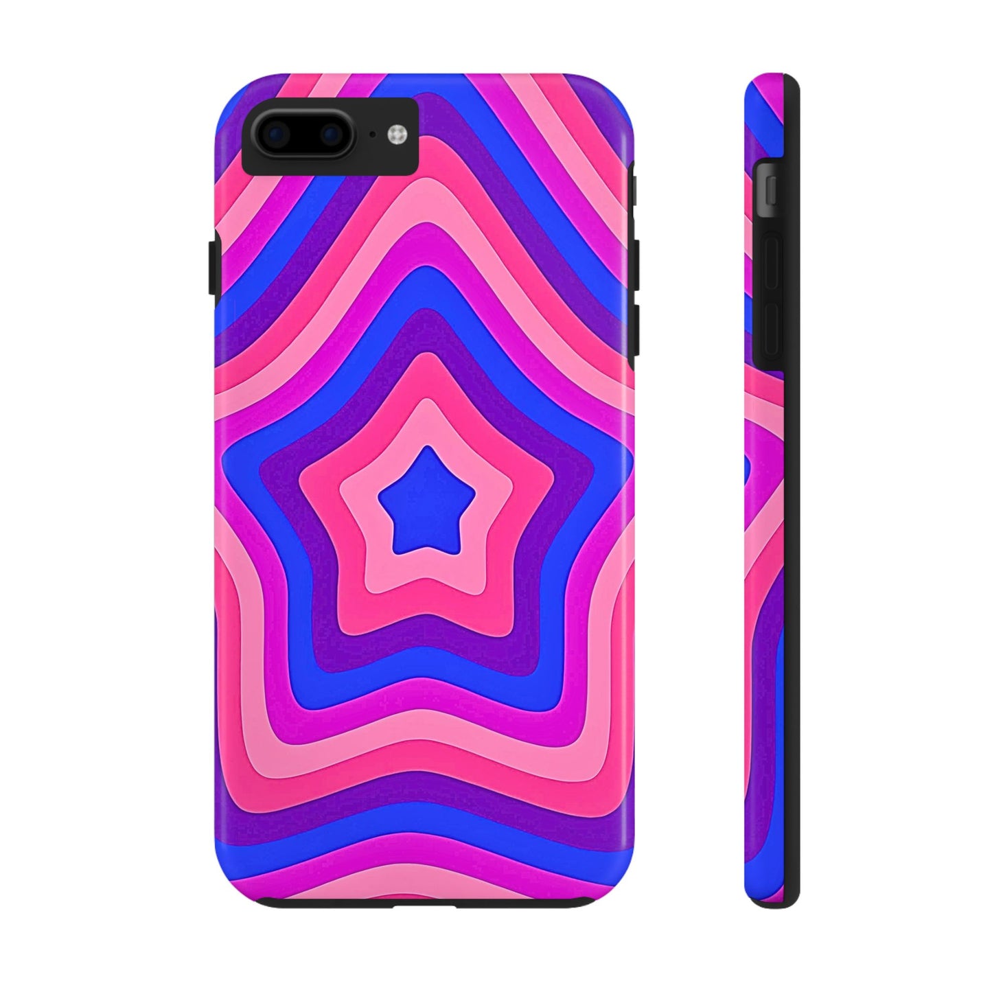 Funda resistente para teléfono con diseño de estrella retro | Estética