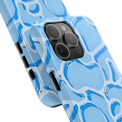 Funda resistente para teléfono con estampado de agua de piscina | Estética