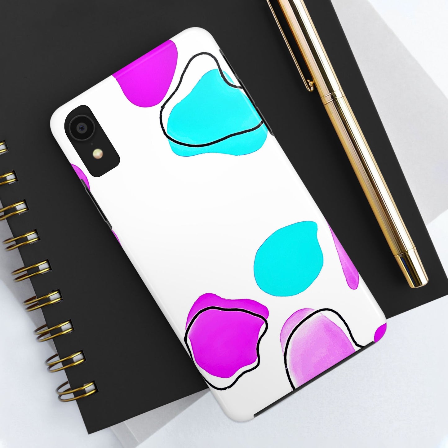 Abstract Shapes Preppy Pastel Style (Version 2) Tough Phone Case | Aesthetic