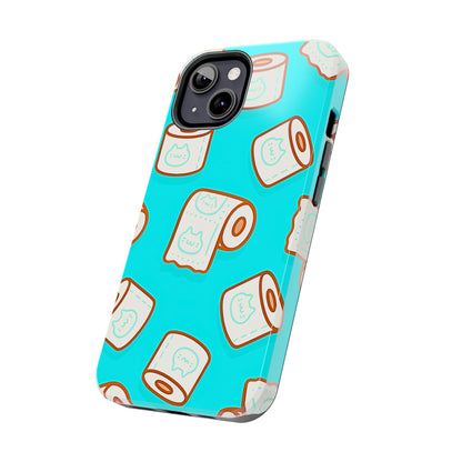 Funda resistente para teléfono con estampado de papel higiénico kawaii | Estética