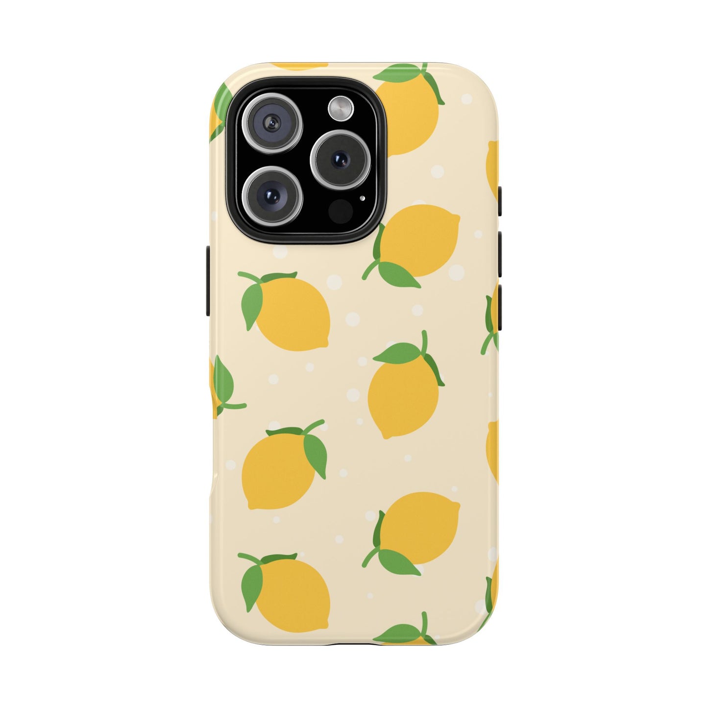 Cute Aesthetic Lemon Pattern Citrus Design Tough Phone Case | Food