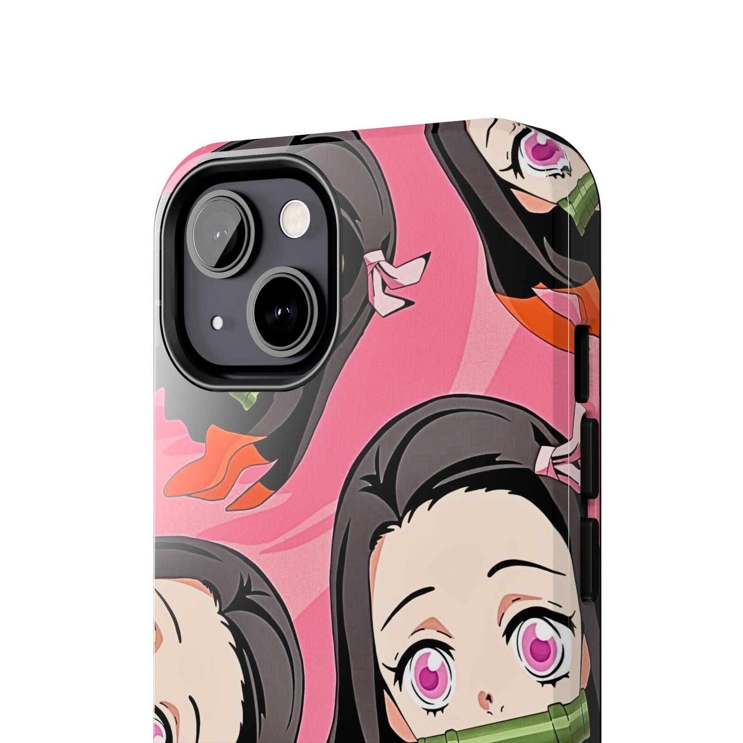 Nezuko Kamado Head Pattern Tough Phone Case | Anime - Demon Slayer