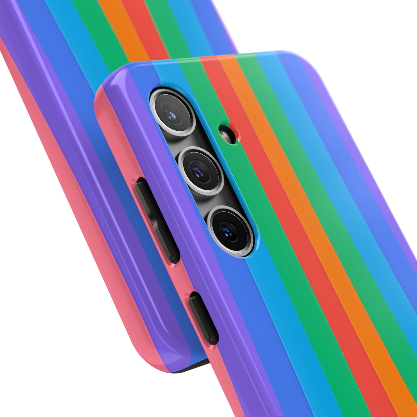 Funda resistente para teléfono con líneas de arcoíris hippies | Estética