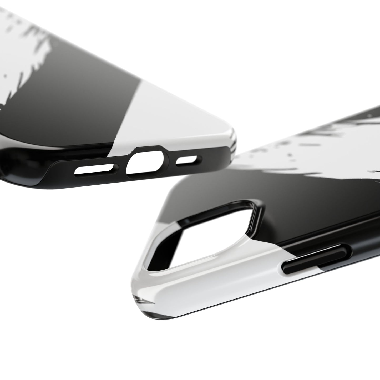 Funda/cubierta resistente para teléfono con rayas diagonales en blanco roto | Estética