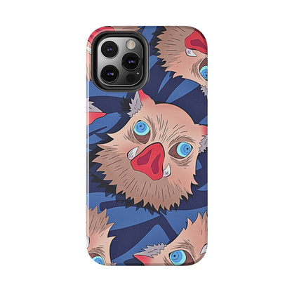 Inosuke Hashibira Head Pattern Tough Phone Case | Anime - Demon Slayer