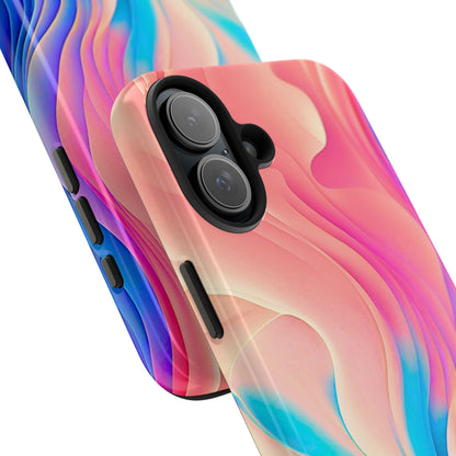 Abstract Pastel Waves Tough Phone Case | Aesthetic