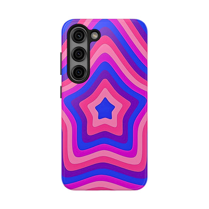 Funda resistente para teléfono con diseño de estrella retro | Estética