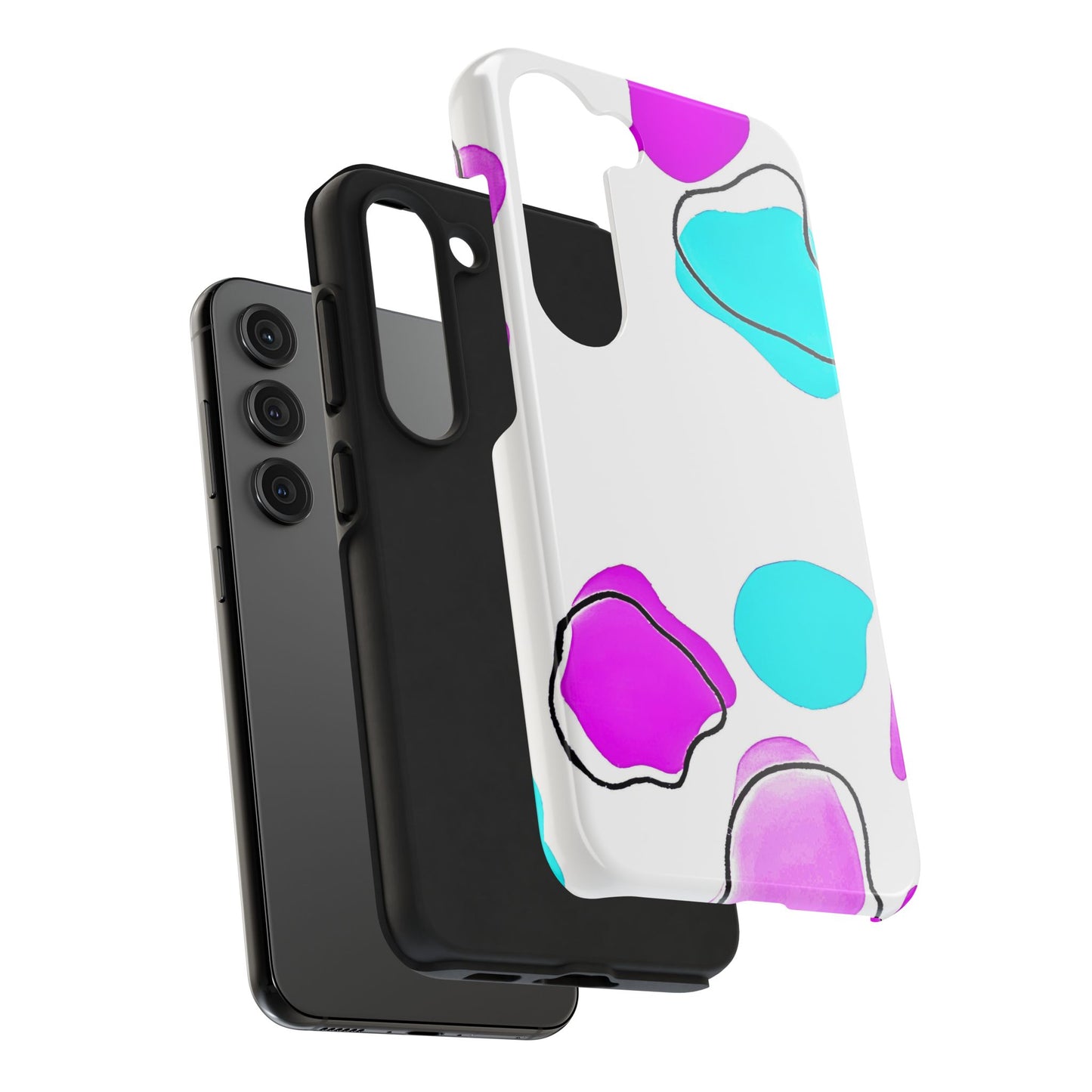Abstract Shapes Preppy Pastel Style (Version 2) Tough Phone Case | Aesthetic