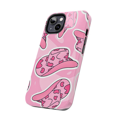 Pink Cowboy Hat Preppy Tough Phone Case | Aesthetic