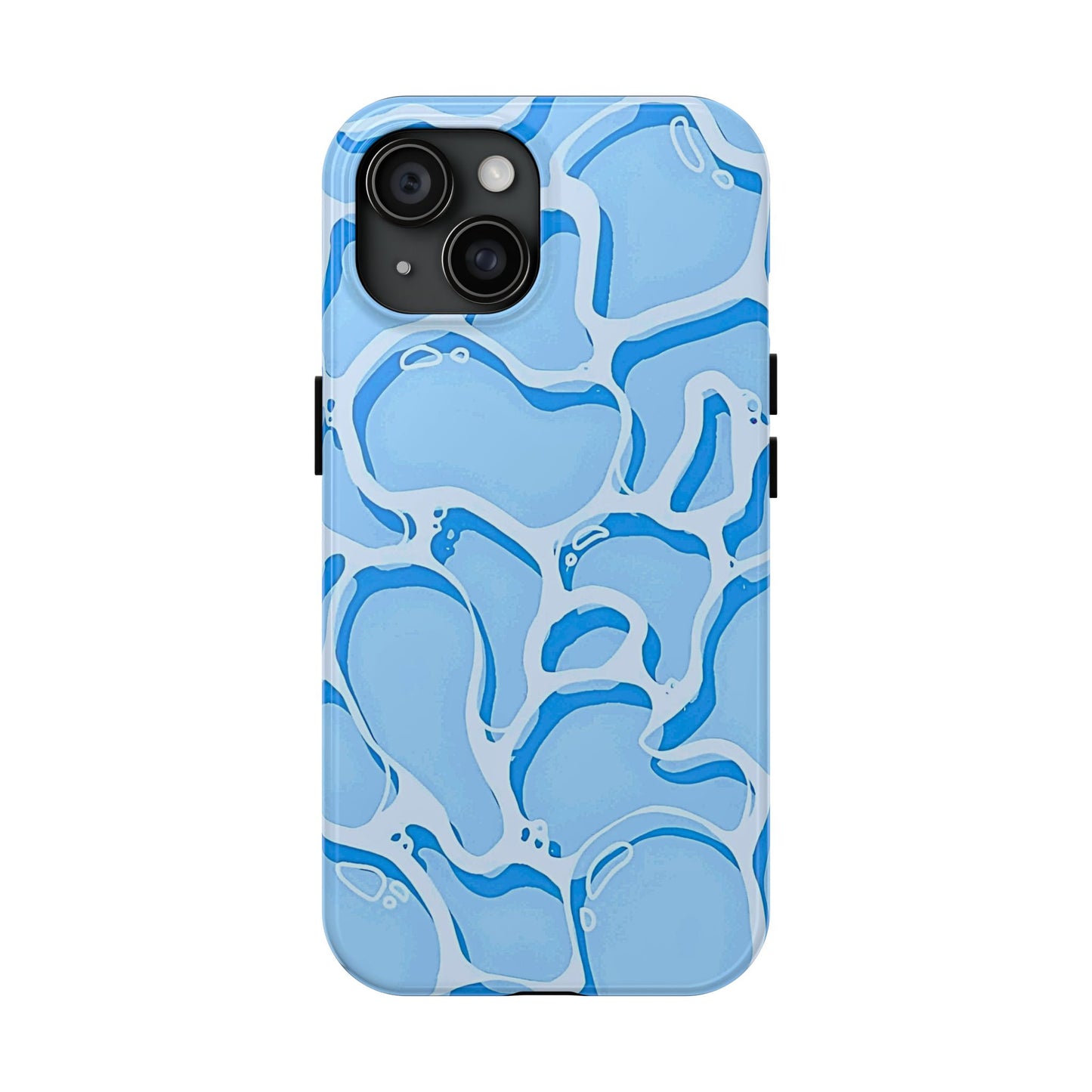 Funda resistente para teléfono con estampado de agua de piscina | Estética