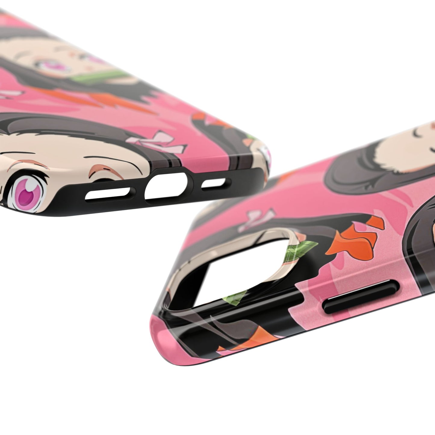Nezuko Kamado Head Pattern Tough Phone Case | Anime - Demon Slayer