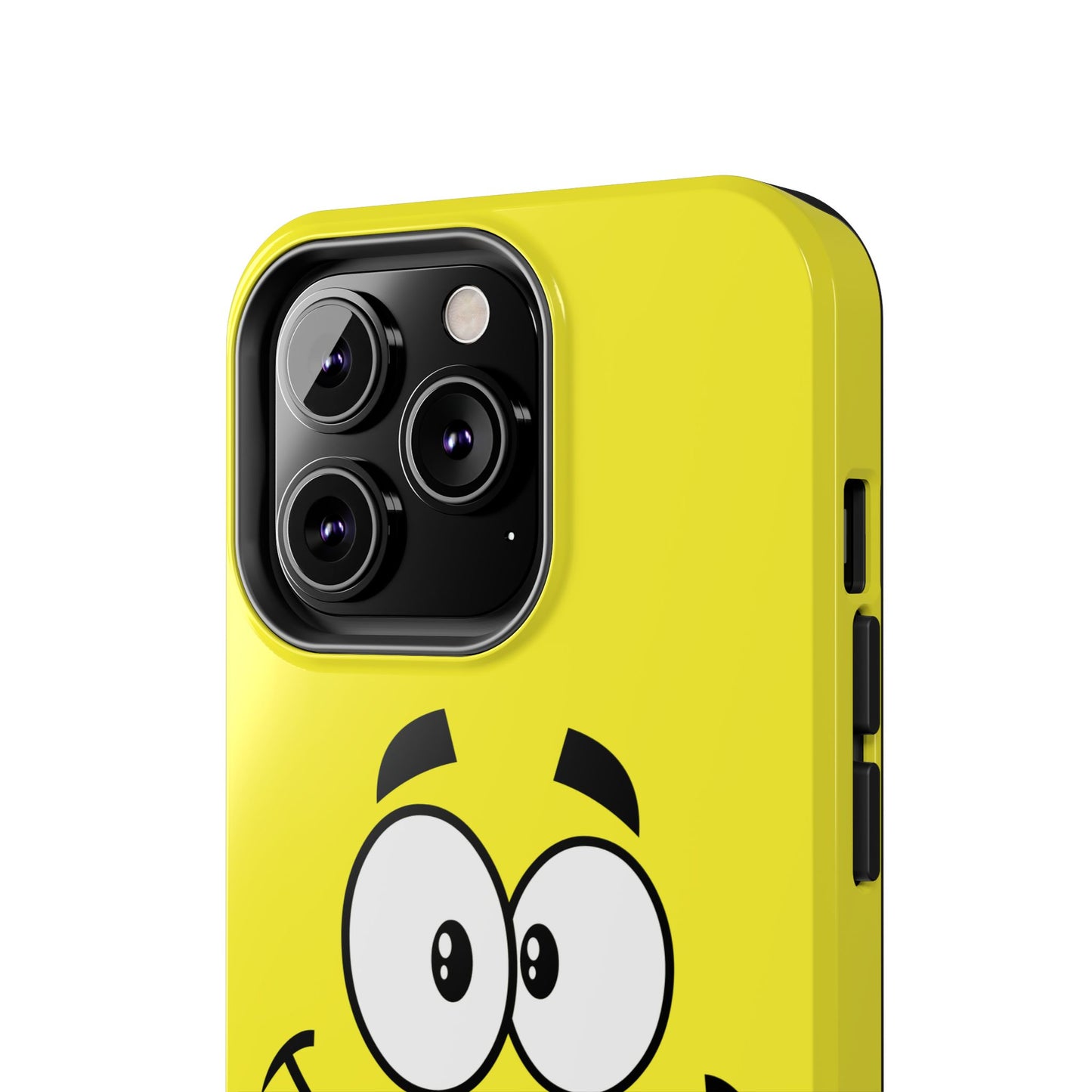 Smiley Happy Face Yellow Minimalist Cartoon Tough Phone Case | Funny