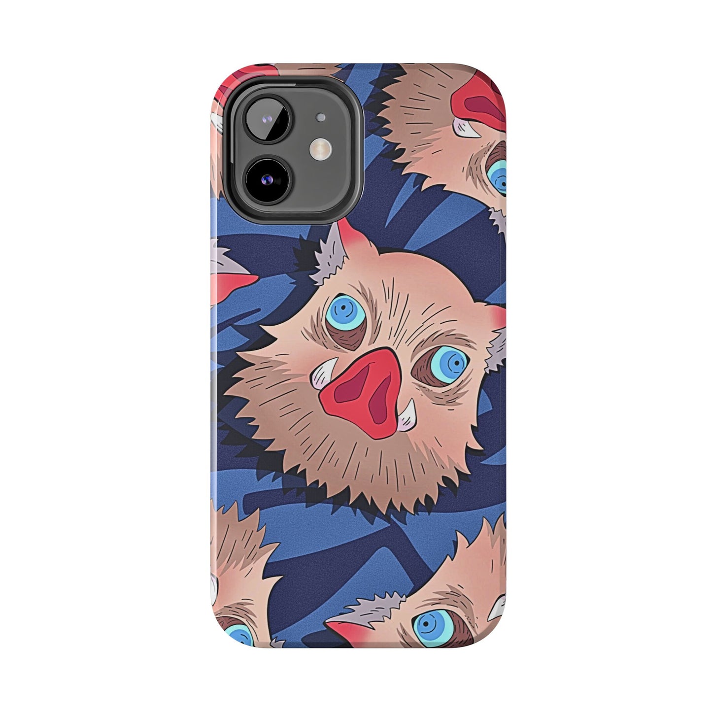 Inosuke Hashibira Head Pattern Tough Phone Case | Anime - Demon Slayer