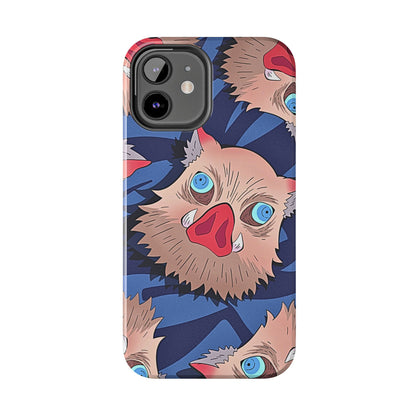 Inosuke Hashibira Head Pattern Tough Phone Case | Anime - Demon Slayer