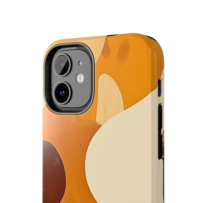 Funda/Cubierta resistente para teléfono con diseño en beige y marrón Earth Harmony | Estética