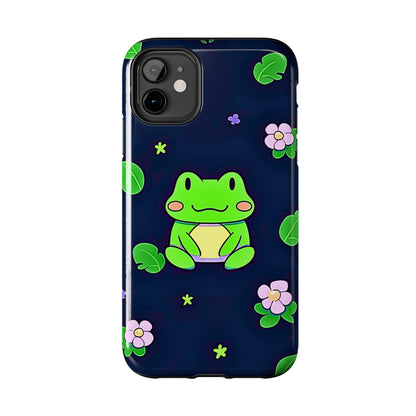 Adorable Froggy Black Tough Phone Case | Animals