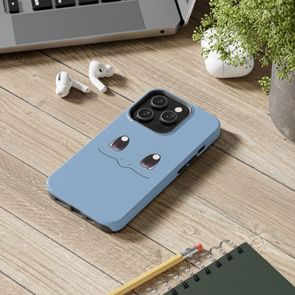Blue Turtle Simple Blue Smile Tough Phone Case | Anime