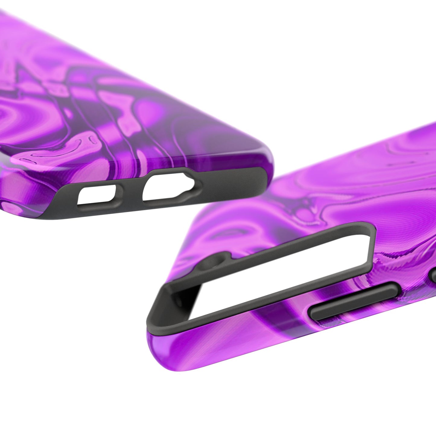 Liquid Metal Purple Tough Phone Case | Aesthetic