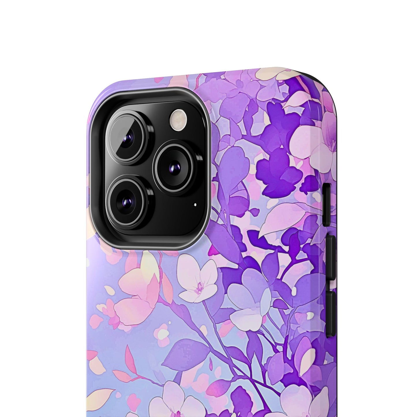 Funda resistente para teléfono con delicados estampados florales en tonos pastel | Estética