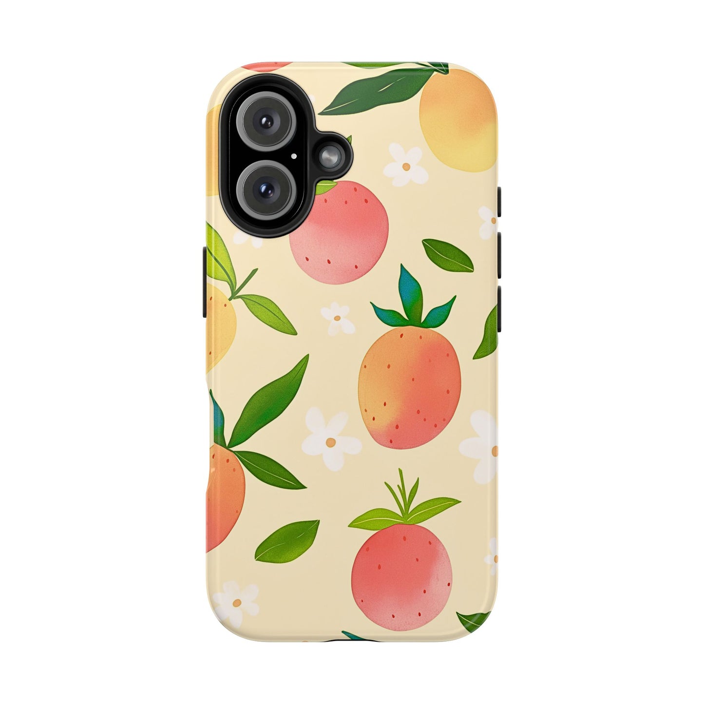 Mango Orange Fruit Pattern Tough Phone Case | Aesthetic