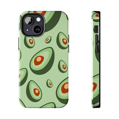 Trendy Avocado Pattern Green Aesthetic Minimal Fruit Phone Case | Food