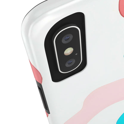 Abstract Shapes Preppy Pastel Style (Version 1) Tough Phone Case | Aesthetic
