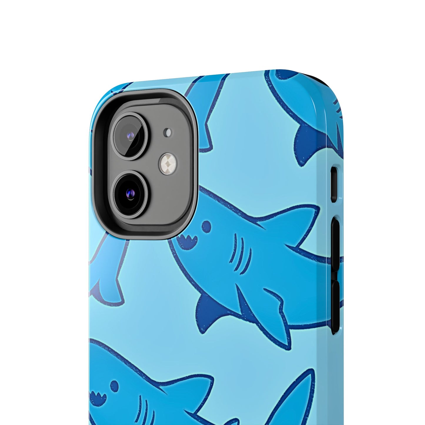 Smiley Shark Fun Pattern Tough Phone Case | Animals