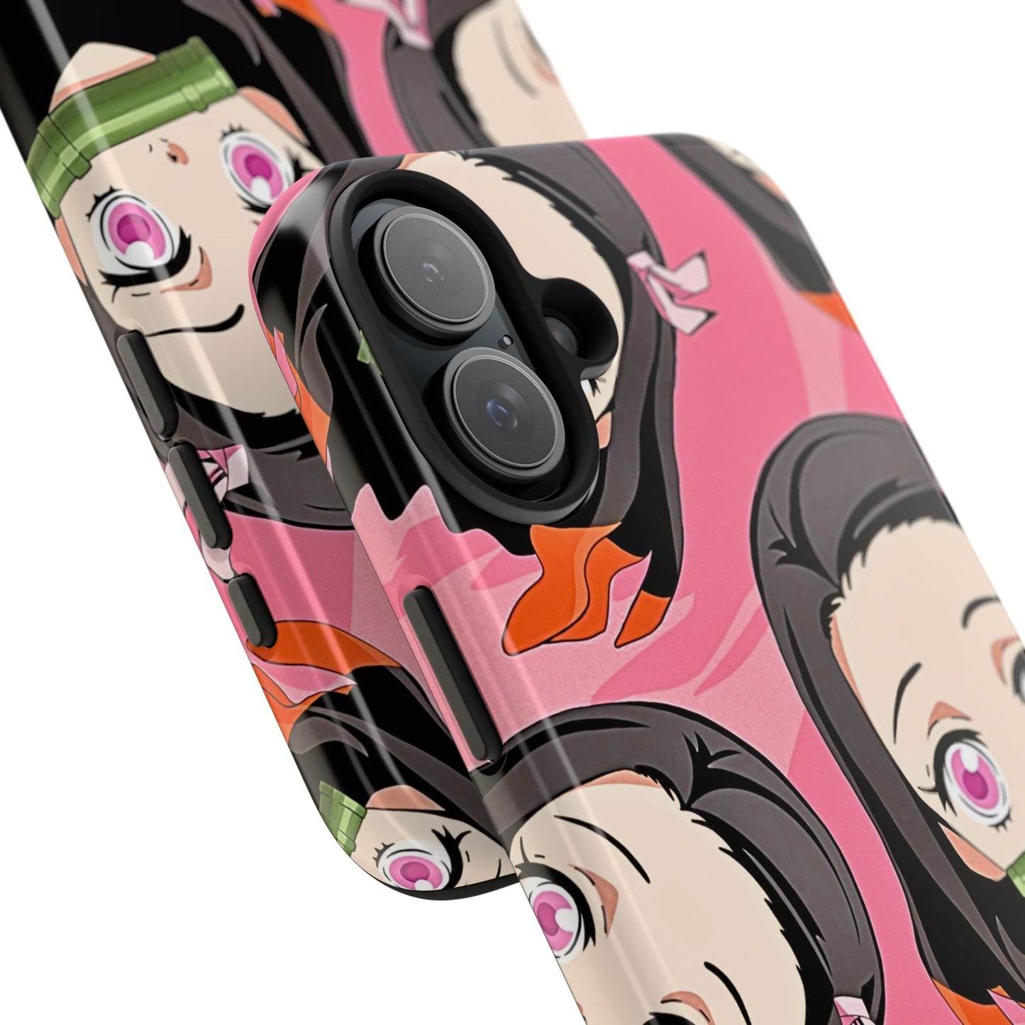 Nezuko Kamado Head Pattern Tough Phone Case | Anime - Demon Slayer
