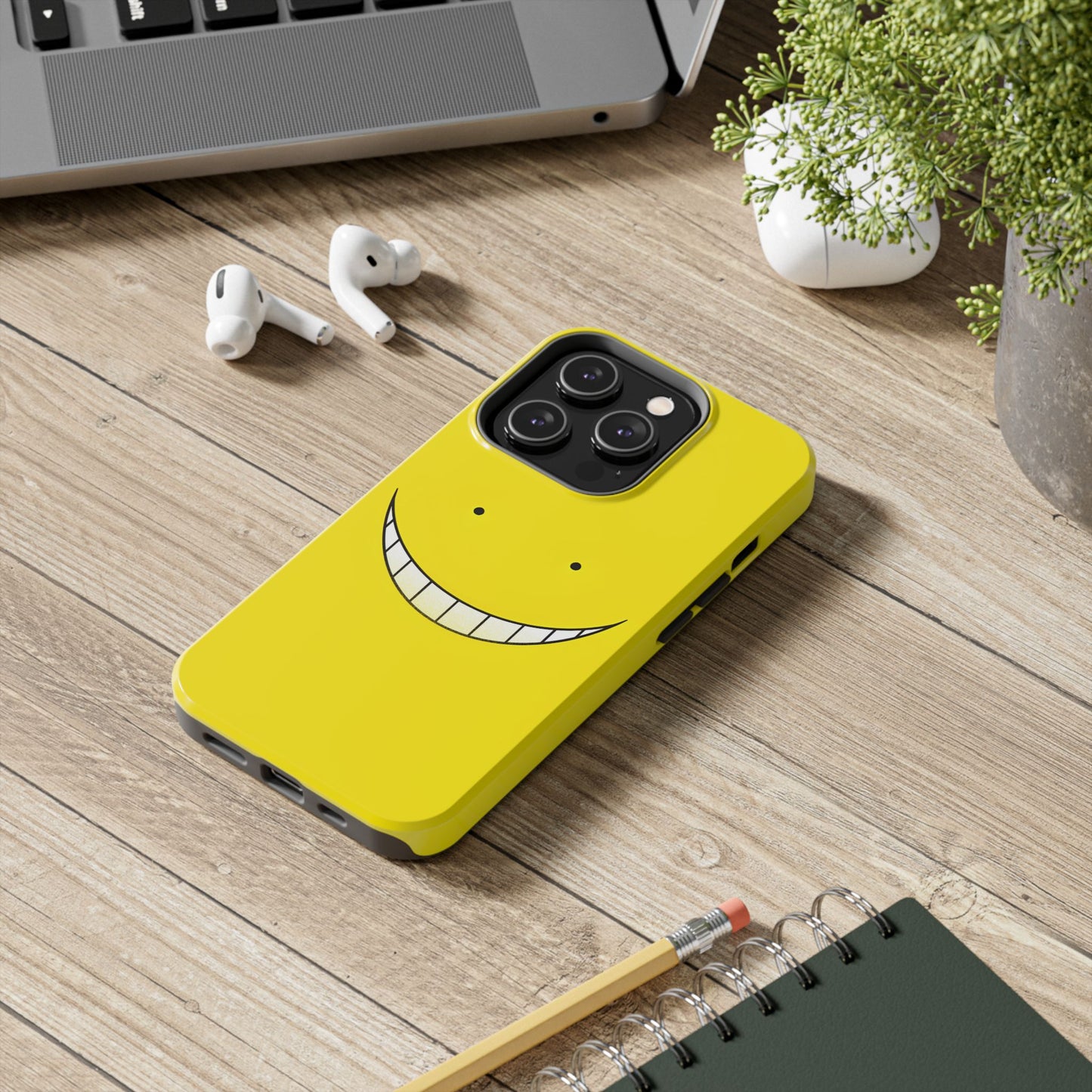 Assassination Classroom Koro-sensei Yellow Face Design Tough Phone Case | Anime
