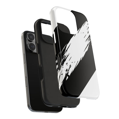 Funda/cubierta resistente para teléfono con rayas diagonales en blanco roto | Estética