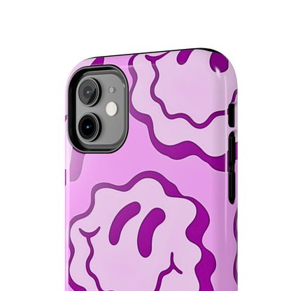 Waving Smile Preppy Pinky Tough Phone Case | Aesthetic