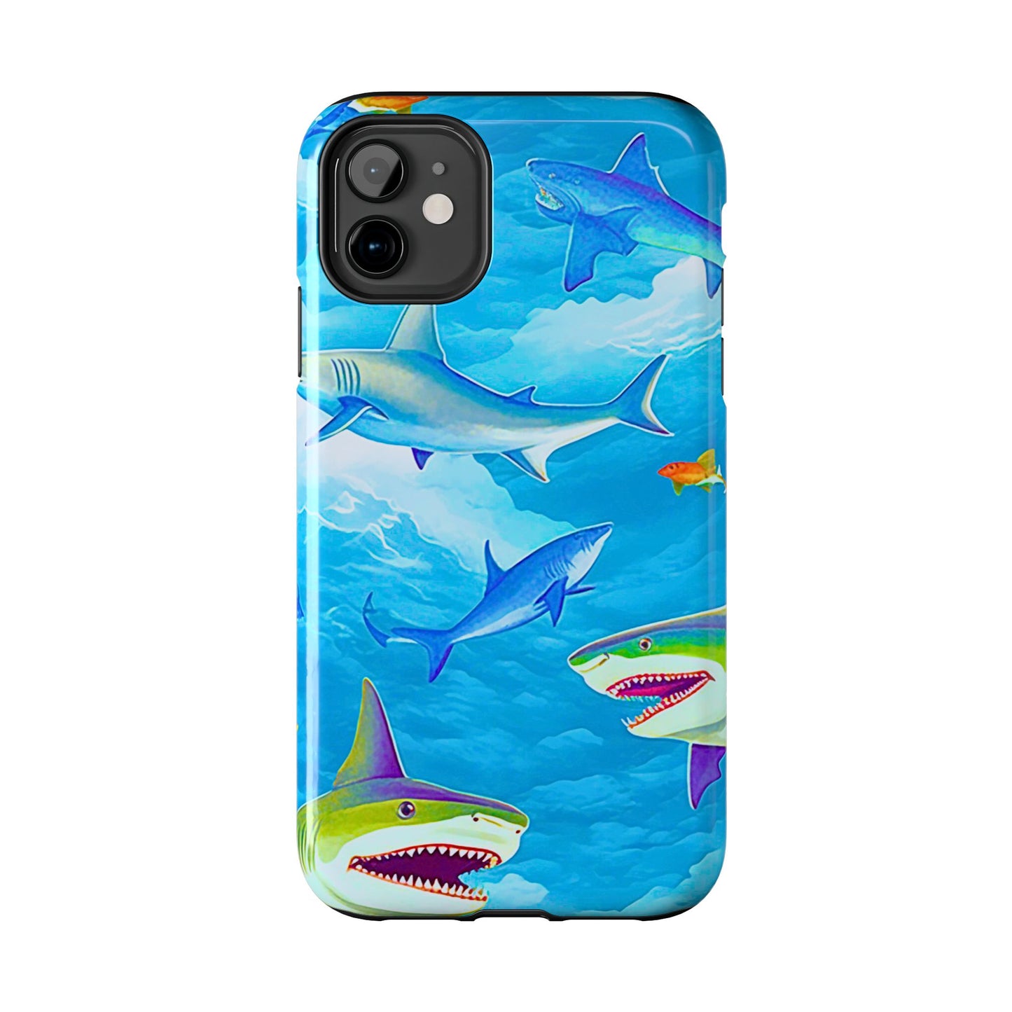Sharks in the Sky Pattern Style Tough Phone Case | Animals