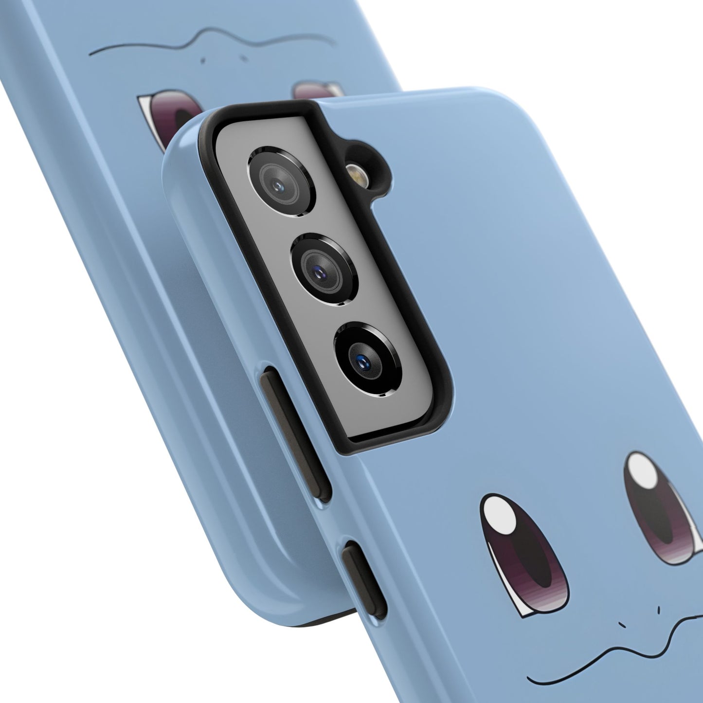 Blue Turtle Simple Blue Smile Tough Phone Case | Anime