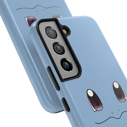 Blue Turtle Simple Blue Smile Tough Phone Case | Anime