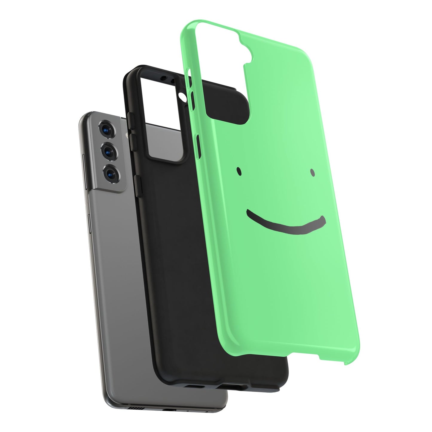 Simple Smile Green Face Tough Phone Case | Other